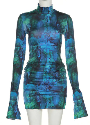 Bell Sleeve Bodycon Mini Dress