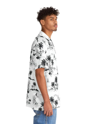 Men's Tropical Vintage Print Hawaiian Shirt