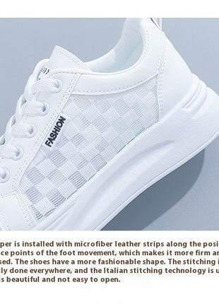 White Shoes For Women Spring And Summer Women's Breathable Versatile Casual Platform Sports