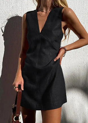 Linen Mini Dress