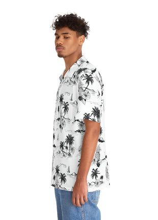 Men's Tropical Vintage Print Hawaiian Shirt
