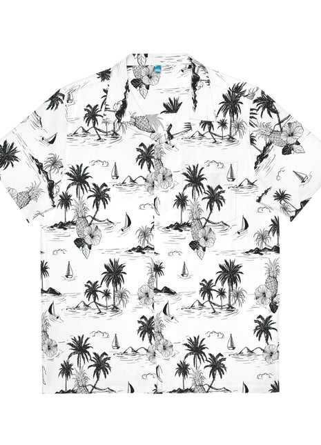Men's Tropical Vintage Print Hawaiian Shirt