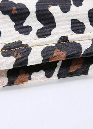 Veronica Leopard Mini Dress