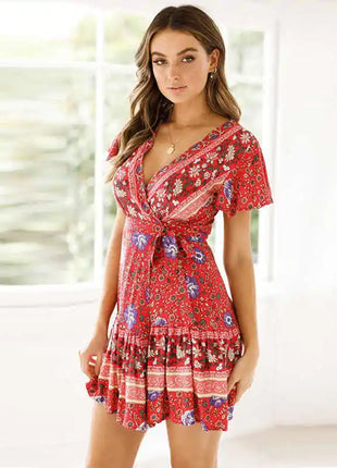 New Release Mini Floral Boho Dress