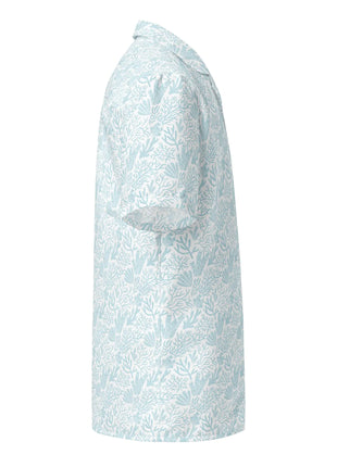 Coral Reef Resort Button Down Hawaiian Shirt - Coastal Summer 2024 Collection