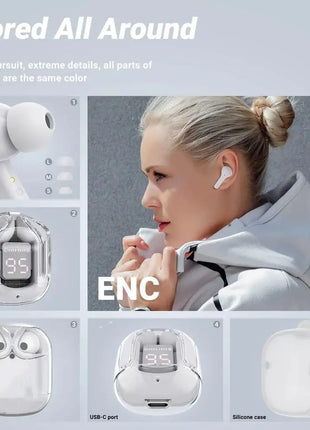 BT30 ENC Noise Canceling Wireless Bluetooth Earbuds