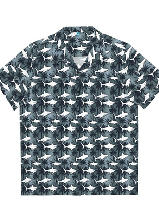 Men's Tropical Shark Night Hawaiian Shirt