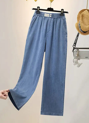Summer Ice Silk Jeans Women