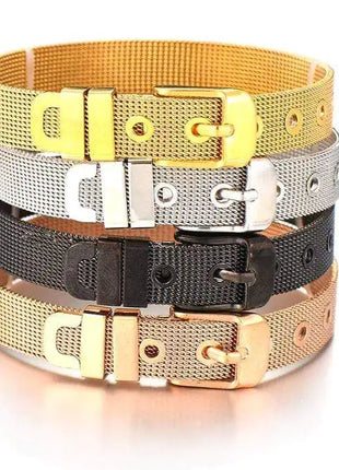 Stainless Steel Slider Bracelet -Rose Gold