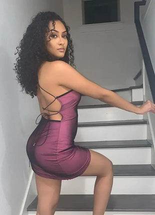 Bodycon Backless Mini Dress