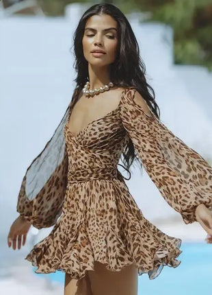 V-Neck Mini Dress