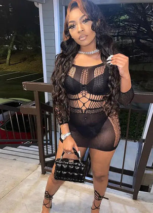 Lucky Lottery Mesh Mini Dress