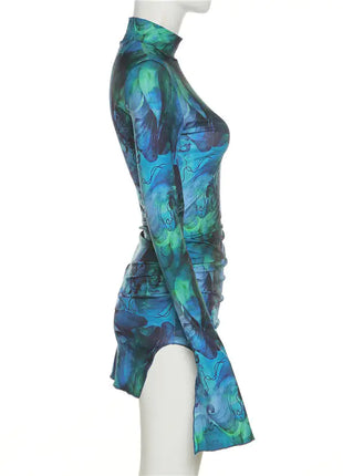 Bell Sleeve Bodycon Mini Dress