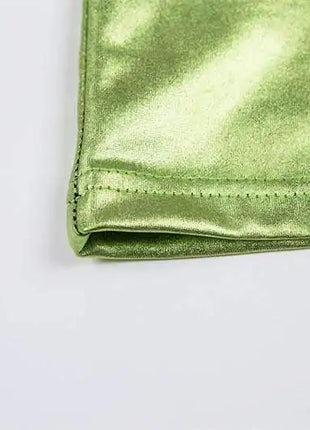 Fashion Metallic Mini Dress