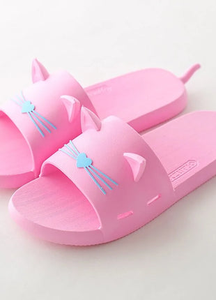 Vibrant Cat Summer Slippers