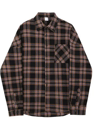 Autumn Vintage Plaid Shirts - 01 big store