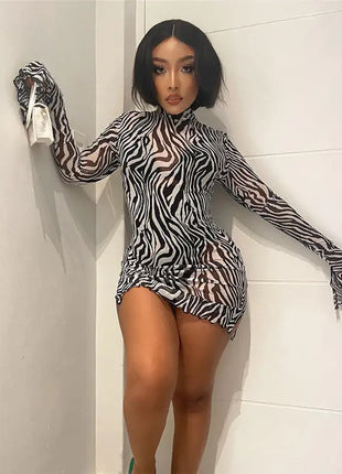Bell Sleeve Bodycon Mini Dress