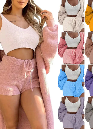 Womens Fuzzy Lingerie Suit