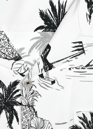 Men's Tropical Vintage Print Hawaiian Shirt