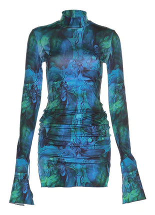 Bell Sleeve Bodycon Mini Dress