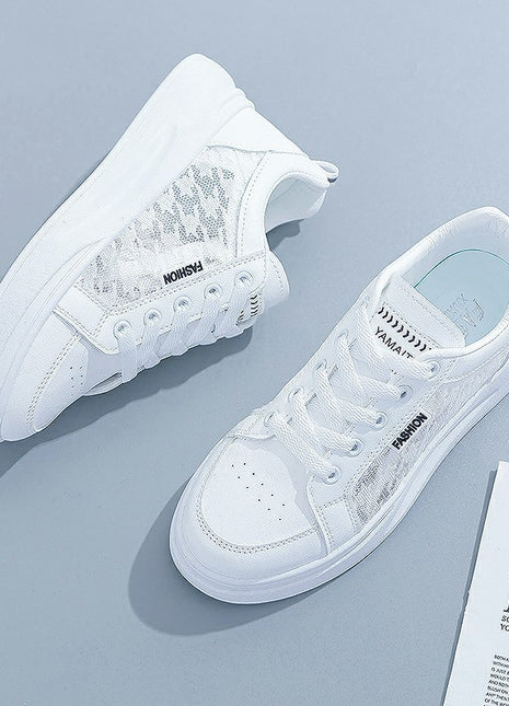 White Shoes For Women Spring And Summer Women's Breathable Versatile Casual Platform Sports