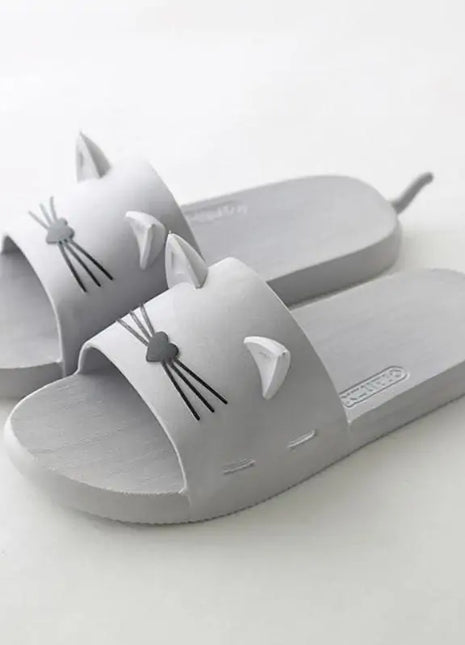 Vibrant Cat Summer Slippers
