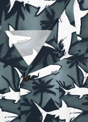 Men's Tropical Shark Night Hawaiian Shirt