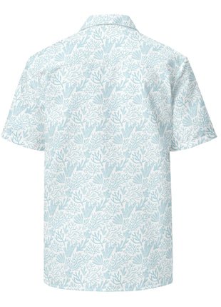 Coral Reef Resort Button Down Hawaiian Shirt - Coastal Summer 2024 Collection