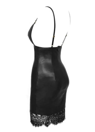 Bodycon Leather  Mini Dress