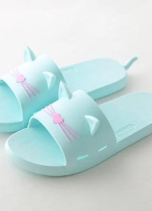 Vibrant Cat Summer Slippers