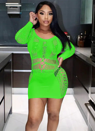 Lucky Lottery Mesh Mini Dress