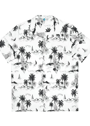 Men's Tropical Vintage Print Hawaiian Shirt