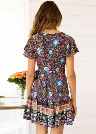 New Release Mini Floral Boho Dress
