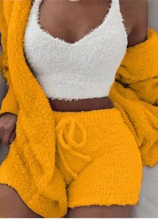 Womens Fuzzy Lingerie Suit
