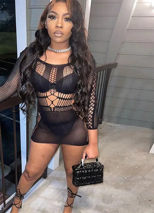 Lucky Lottery Mesh Mini Dress