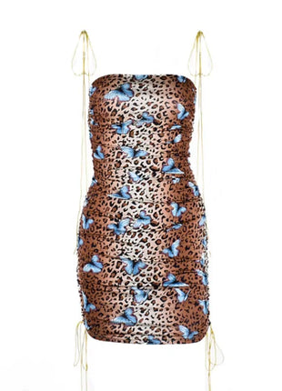 Veronica Leopard Mini Dress