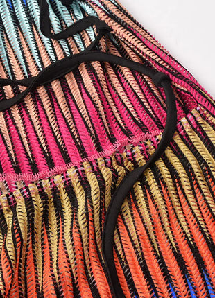 Gradient Mesh Mini Dress